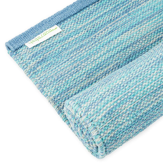 Blue Eco Friendly Cotton Yoga Mat