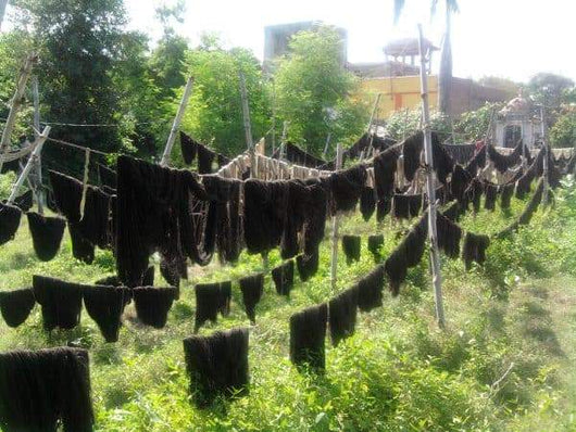 Drying Dyed Cotton for Yoga Mat