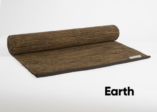 Yogasana Organic Cotton Yoga Mat - Eco-Friendly Hand-Woven Rug